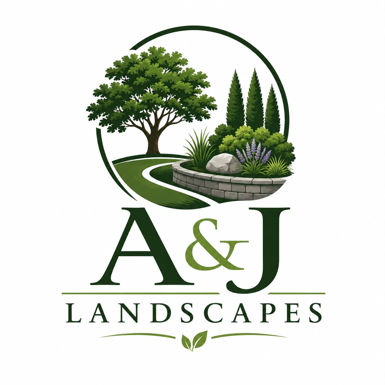 A&J Landscapes Logo